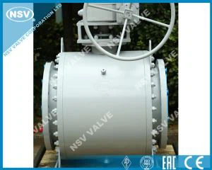 금속 장착 트러 니언 볼 밸브