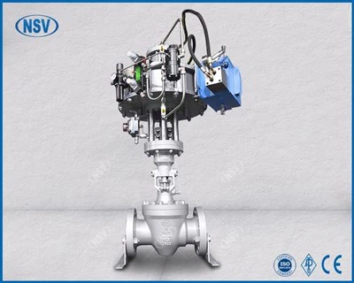 공압 궤도 볼 밸브